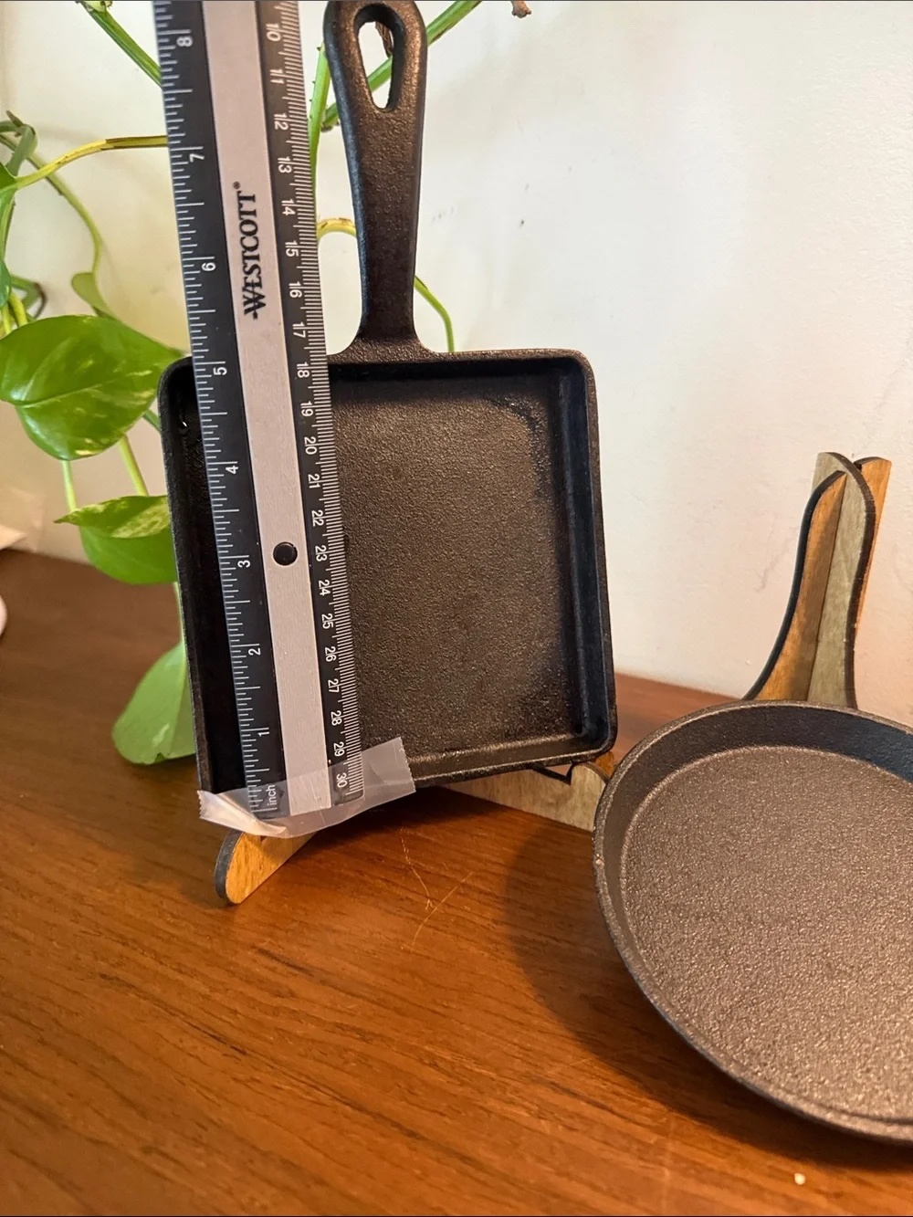 Seasoned Cast Iron Square and Round Skillet Set - Black